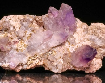 Amethyst Quartz on Matrix, Brandberg Mnt, Namibia