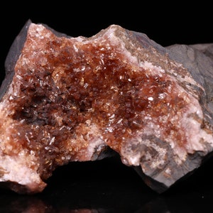 Rhodochrosite Vug on Matrix, N&#39;Chwaning I, Northern Cape, South Africa