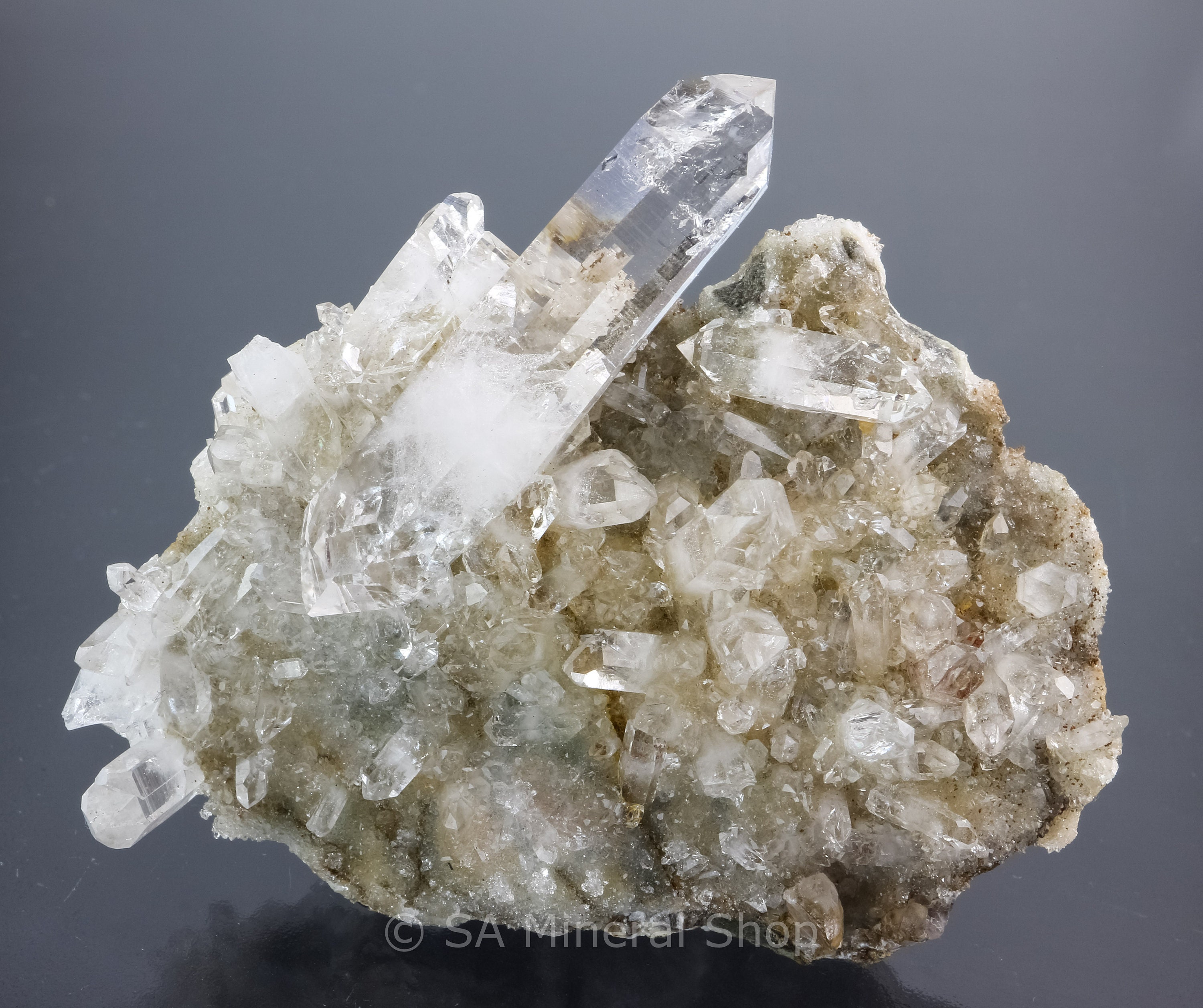 High Lustre Quartz on Matrix Gobobosebberge Mnt Namibia Etsy
