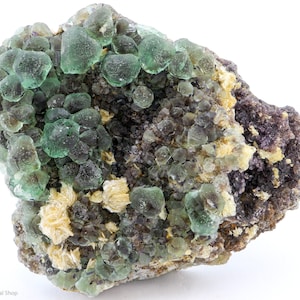 Gemmy Green Fluorite Plate with Muscovite, Erongo Mnt, Namibia