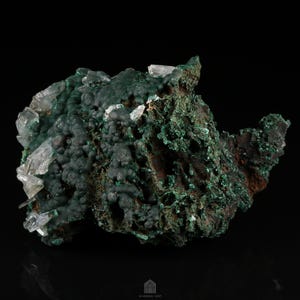 NEW PRODUCTION! Baryte on Malachite Cluster, Shangulowé Mine, Kambove, Haut-Katanga, DR Congo