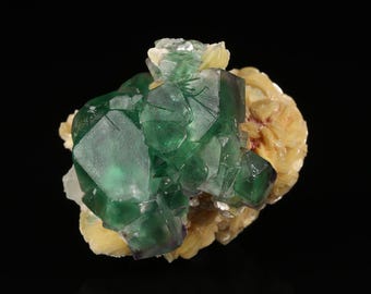 Muscovite on Fluorite, Erongo Mountains, Karibib Constituency, Erongo Region, Namibia