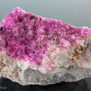 Semi Translucent Cobaltoan Calcite On Matrix , Katanga Region, DRC