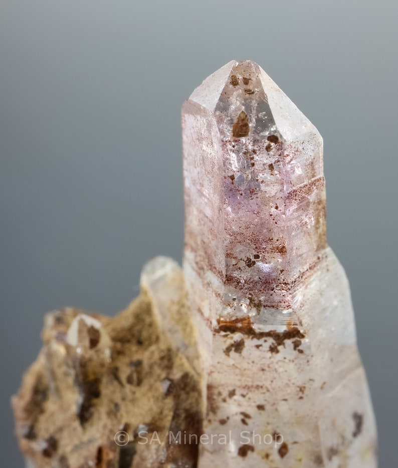 Zimbabwe Chiredzi Prov Chibuku Mine Double Terminated Amethyst in Quartz