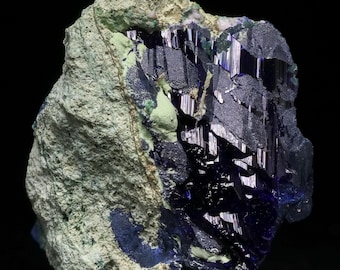 テナンタイト psm アズライトのセルサイト、ツメブ鉱山、ナミビア