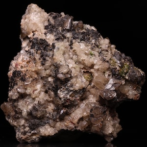 Cerussite and Smithsonite on Matrix, Tsumeb Mine, Namibia