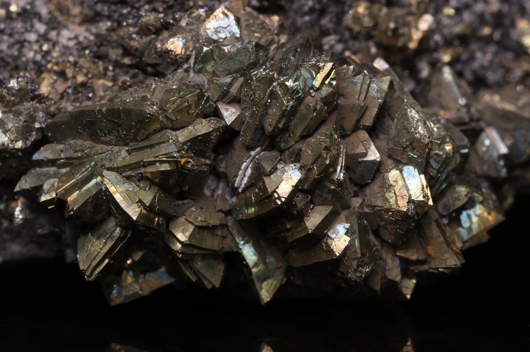 Pinah Marcasite on Matrix, Rosh Pinah Mine, Namibia - Etsy
