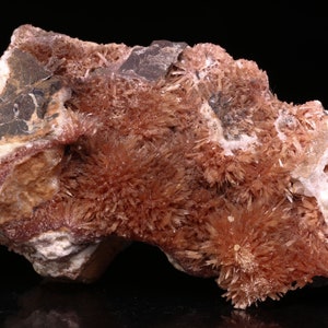 Inesite, Baryte and Calcite on Matrix, N'Chwaning II, Northern Cape, South Africa