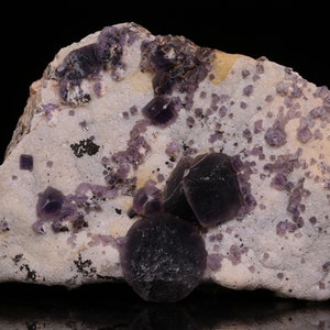 Purple Fluorite in Matrix, Noordoewer, Orange River, Namibia