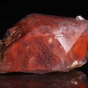 Red Hematite in Quartz, Orange River Area, Karas Region, Namibia