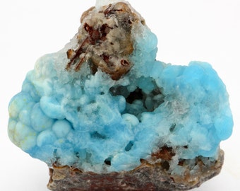 Blue Hemimorphite Cluster, Kimbedi, Brazzaville, Congo