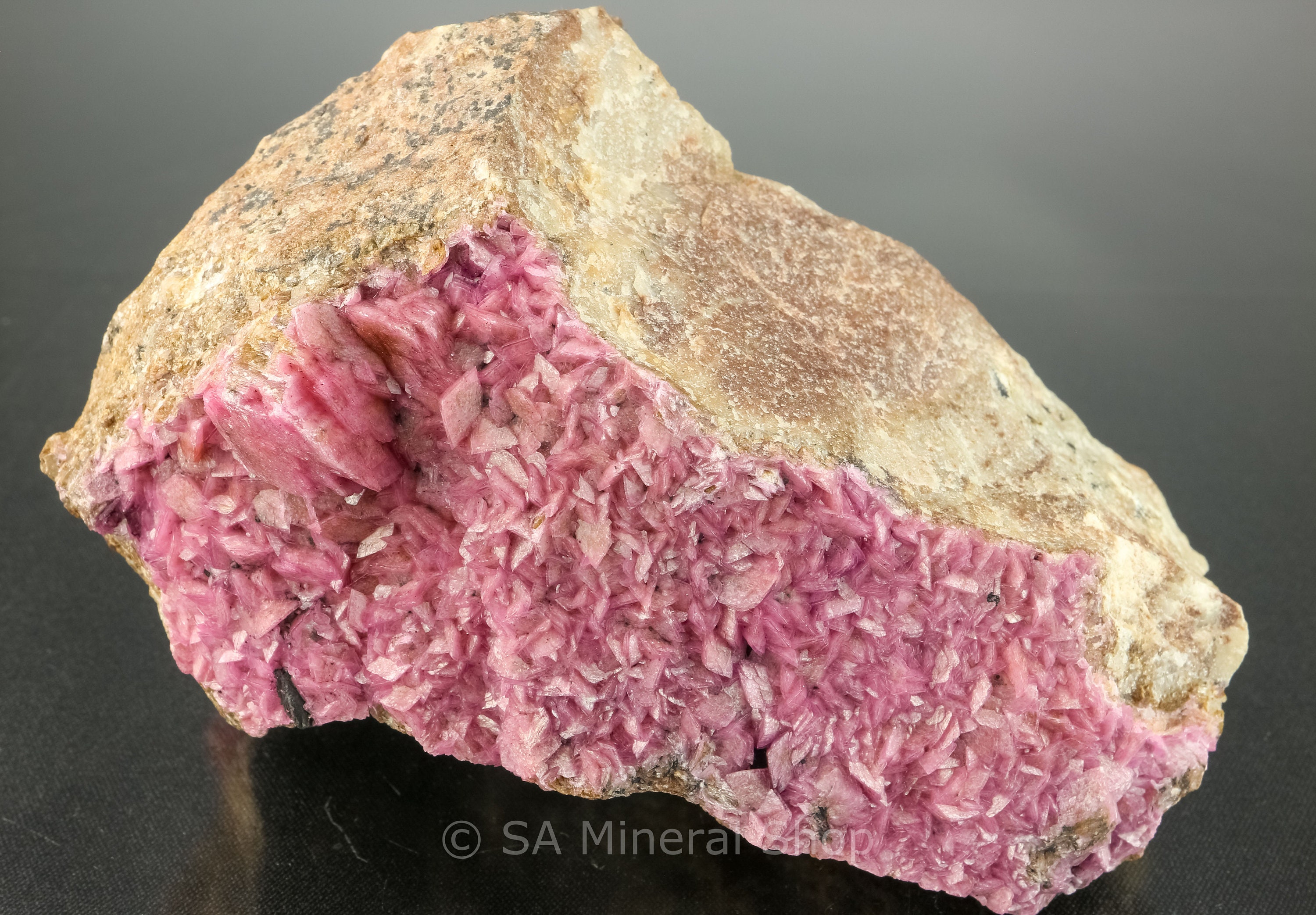 Pink Cobaltoan Dolomite On  Matrix, Mashamba West Mine, Katanga, DR Congo
