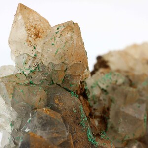 Bright Green Malachite on Quartz , Tantara Mine, Congo