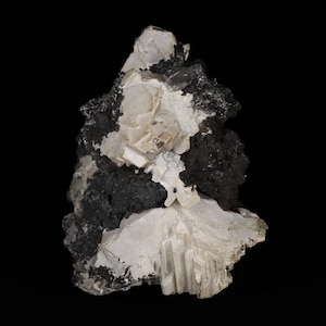 Hydrocerussite on Cerussite, Tsumeb Mine, Namibia