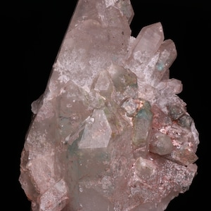 Ajoite and Hematite in Quartz Cluster, Artonvilla Mine, Messina Copper Mines, RSA