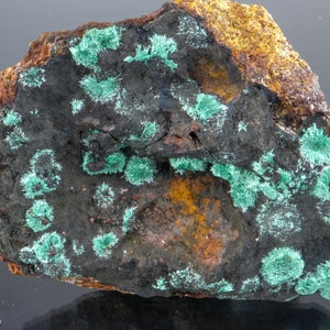 Cabinet Malachite and Micro Cuprite on Matrix, Skorpion Mine, Karas Region, Namibia