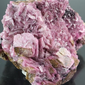 Cobaltoan Dolomite Crystals on Matrix , Mashamba West Mine, Katanga, DR Congo