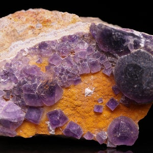 Fluorite Balls and Cubes on Matrix, Noordoewer, Orange River, Namibia