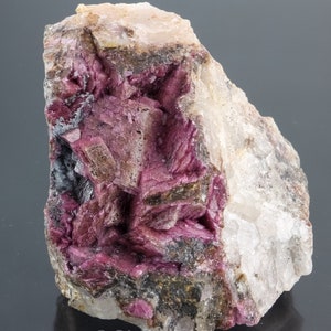 Cobaltoan Dolomite Crystals on Matrix , Mashamba West Mine, Katanga, DR Congo