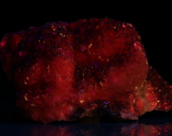 Fluorescent Rhodochrosite on Matrix, N'Chwaning II, Northern Cape, South Africa