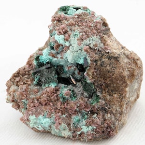 Peppermint Malachite on Cobaltoan Dolomite, Tantara Mine, Congo