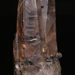 Aegirine on Quartz Cluster, Zomba Mnt, Malawi
