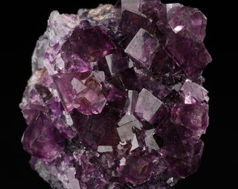 Fluorine violette sur Matrix, mine d'Okoruso, Namibie