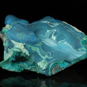 Malachite on Cornetite with Malachite & Chrysocolla, L'Etoile du Congo(Star of Congo), Katanga DRC
