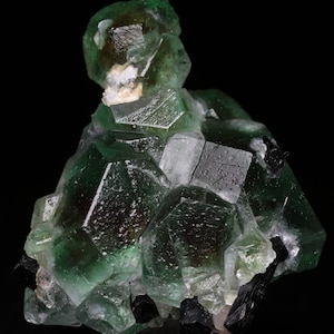Fluorite on Tourmaline, Erongo Mnt Region, Namibia