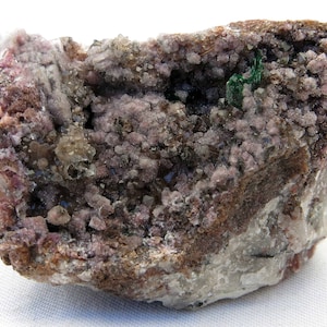 Malachit auf Cobaltoan Dolomiten-Cluster, Mashamba West, Demokratische Republik Kongo