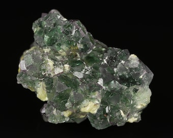 Muscovite on Fluorite, Erongo Mountains, Karibib Constituency, Erongo Region, Namibia