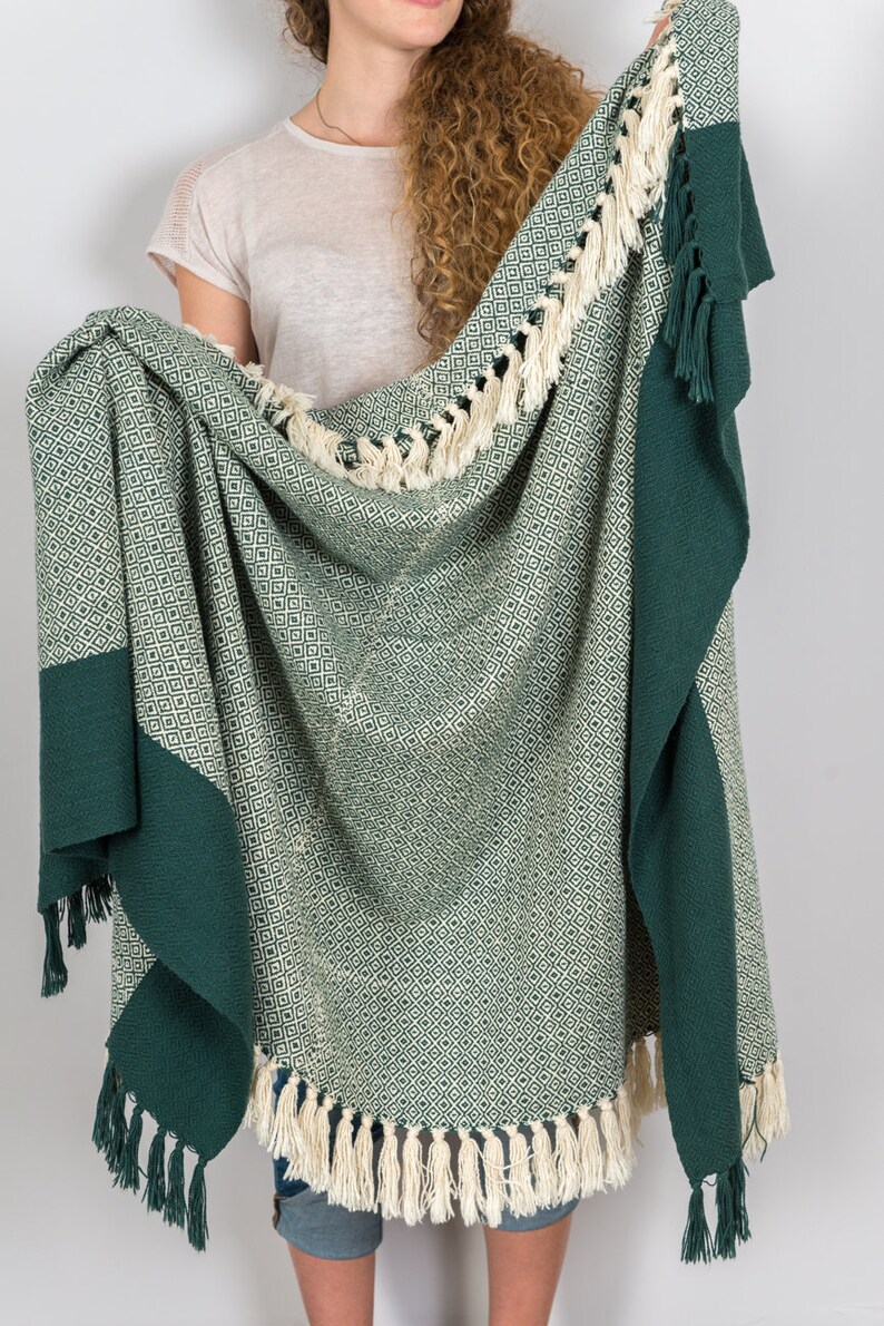 Hand Woven Throw Blanket Etsy