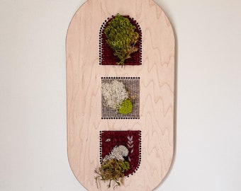 Preserved Moss Tapestry Weavings for the Wall
