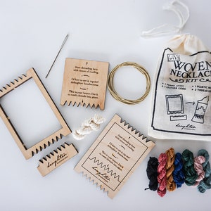 DIY Woven Necklace Kit Beginner Weaving image 9