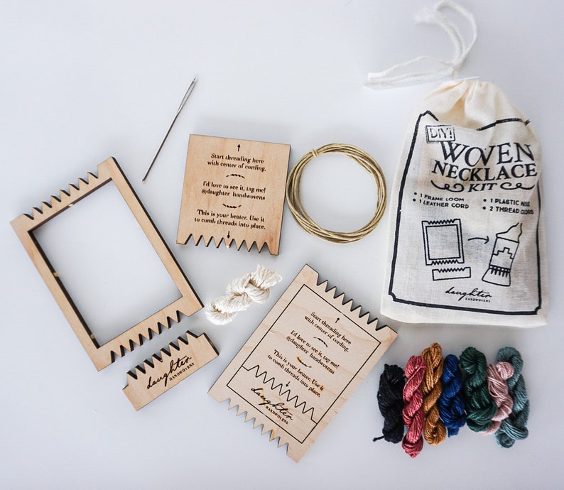 DIY Woven Necklace Kit Beginner Weaving image 9