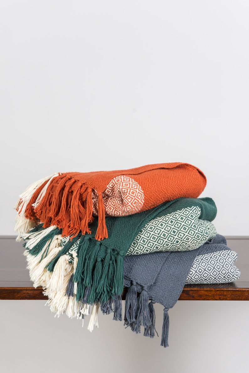 Hand Woven Throw Blanket Etsy