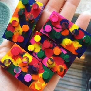 Handmade Brick Crayons, (Custom Party Favors, Classroom Gifts)