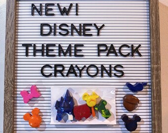 Handmade Disney Theme Crayons