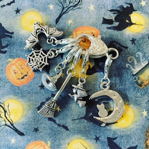 HALLOWEEN WITCHES DELIGHT charm stitch markers for crochet and knitting