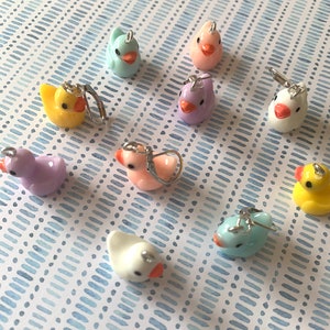 LITTLE DUCKS keyring - Stitch markers for crochet & knitting