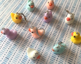 LITTLE DUCKS keyring - Stitch markers for crochet & knitting