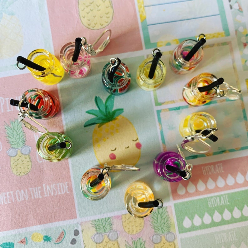 FRUIT COCKTAIL Stitch markers, keyrings for crochet & knitting image 7