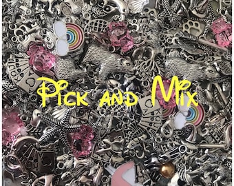 PICK YOUR CHARMS - stitch markers - Choose your own set of charms - for crochet & knitting, keyrings, party favours