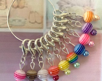 CANDYLAND stitch markers  - Stitch markers for crochet & knitting