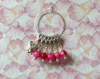 BERRY BUNNY stitch markers - Stitch markers, keyrings for crochet & knitting