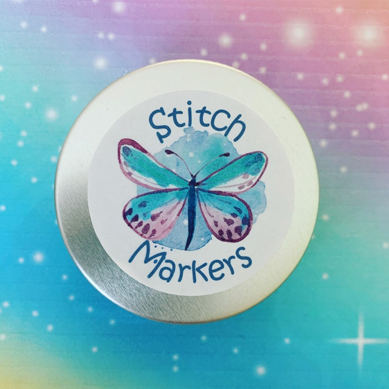 STITCH MARKER TIN for Stitch Markers/ Keyrings for Crochet & Etsy UK