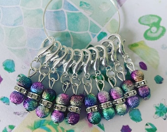 MERMAID DREAMS stitch markers, keyrings for crochet & knitting