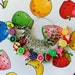 FRUIT SALAD Stitch markers, keyrings for crochet & knitting 