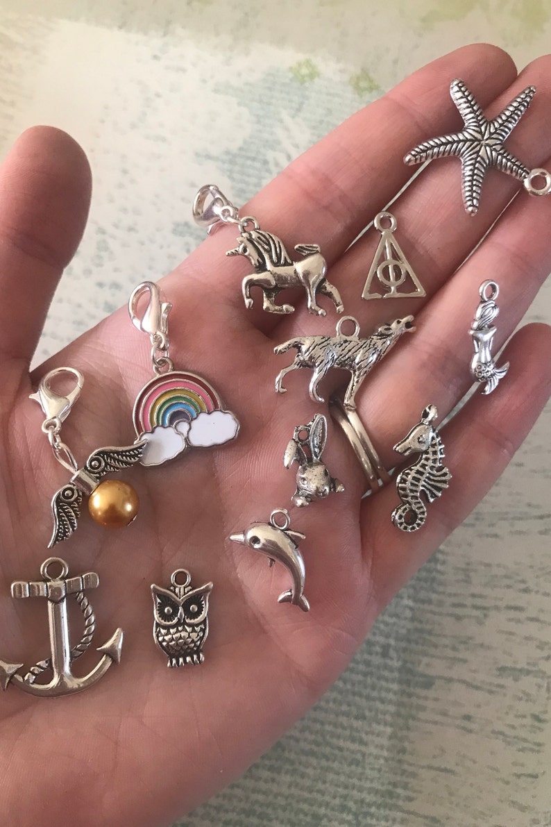 PICK YOUR CHARMS Stitch Markers Choose Your Own Set of Etsy