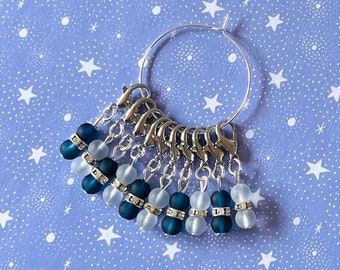 SEA BREEZE Stitch markers, keyrings for crochet & knitting